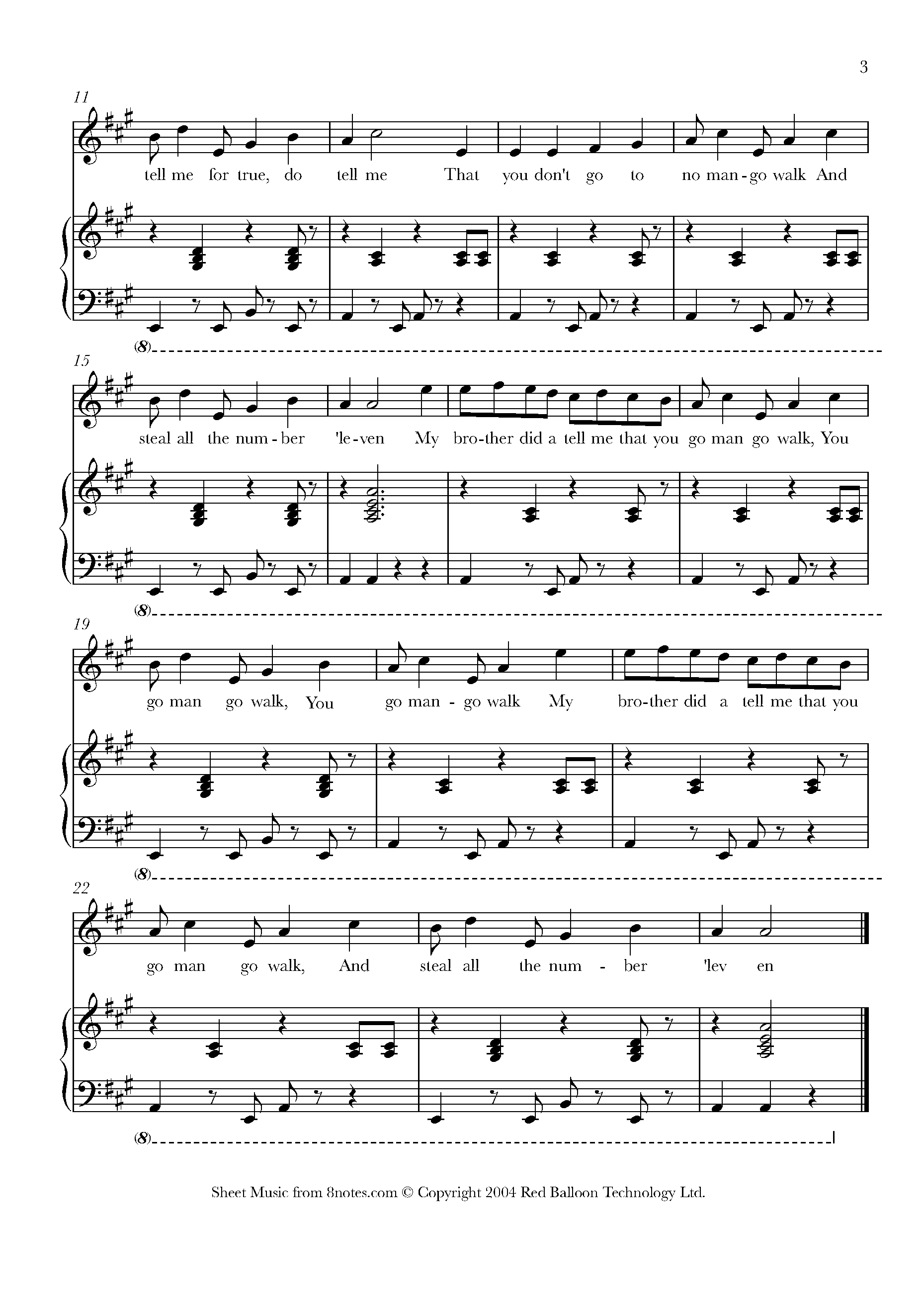 Mango Walk (Jamaican) Sheet music for Violin