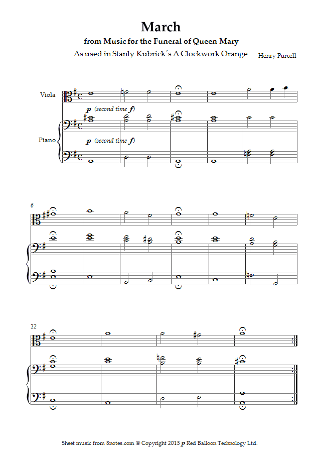 Funeral March Of Queen Mary Sheet Music at Vera Washer blog