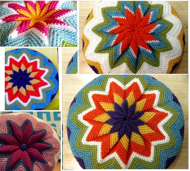 Crochet Pillow "zigzag pillow" Home, Garden and Crochet Patterns