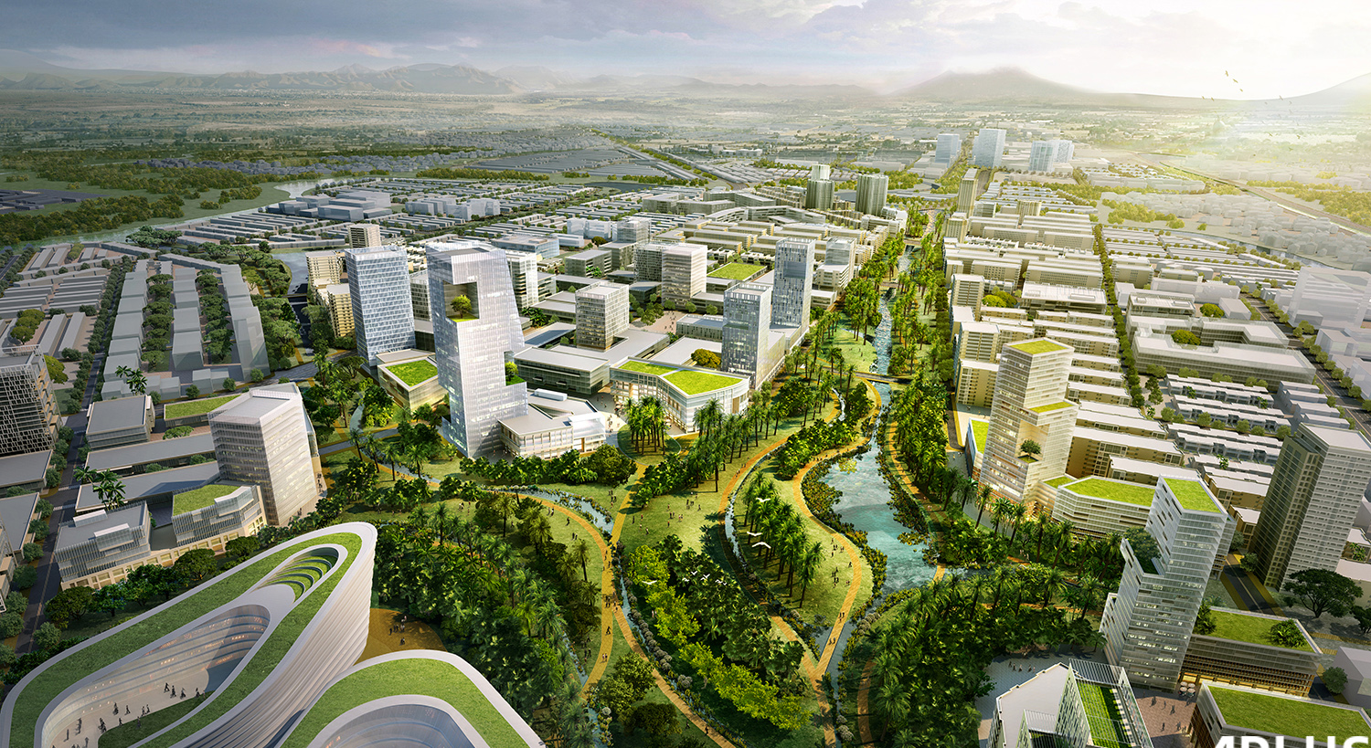 3D Masterplan Renderings 3D Architectural Rendering Singapore