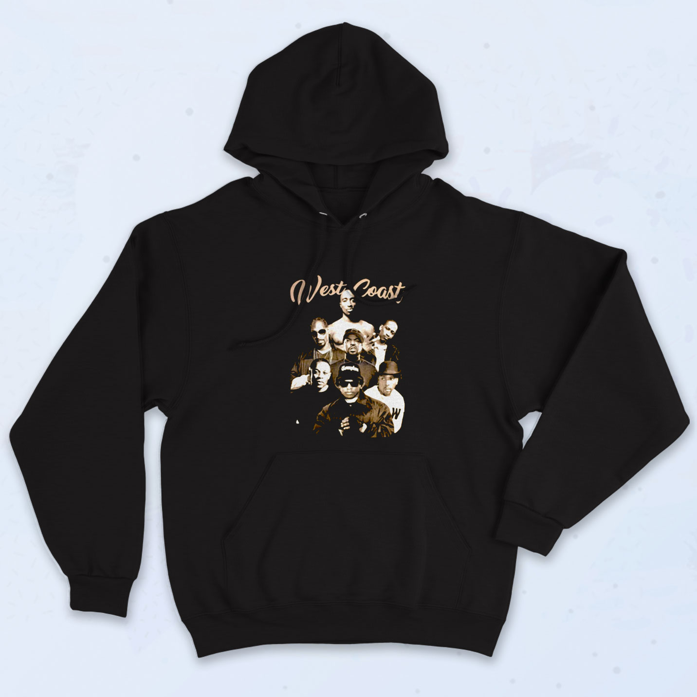 West Coast Hip Hop Legends 2pac & Compton Rappers Hoodie Style