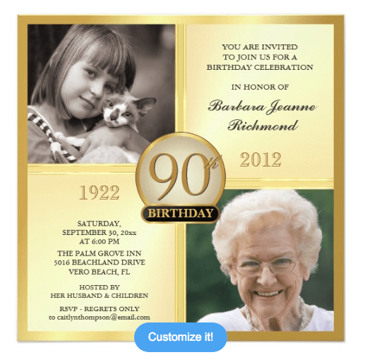 25 Ideas for 90th Birthday Invitation Wording Home, Family, Style and