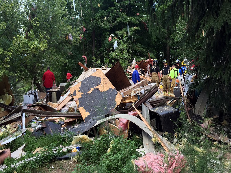 Claypool house explosion caused by gas leak, per officials 95.3 MNC
