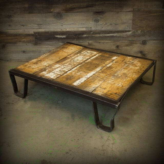 Industrial Pallet Art Rocker Coffee Table 99 Pallets
