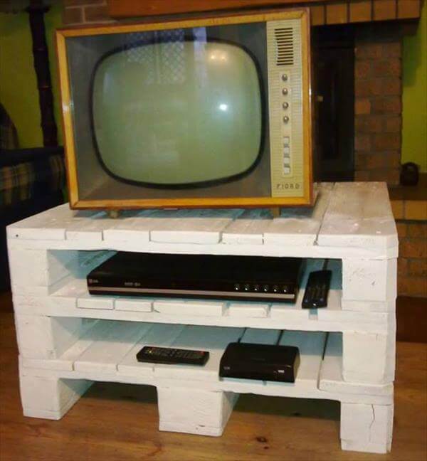 DIY Old Pallet TV Stand 99 Pallets