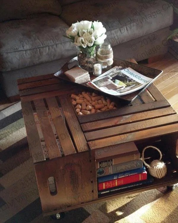 Learn more about our dining table options. Diy Crate Coffee Table