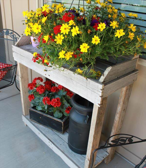 DIY Pallet Potting Bench Tutorial 99 Pallets