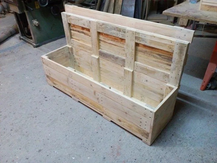 Pallet Bench With Storage 99 Pallets