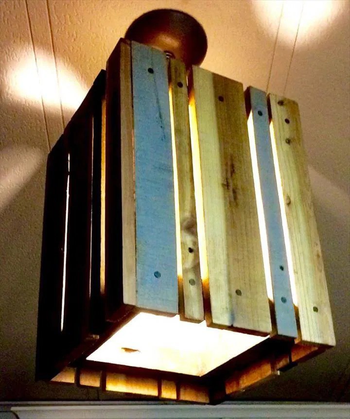 Pallet Pendant Light 99 Pallets