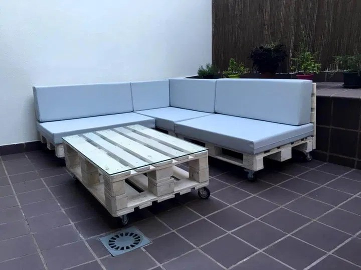 DIY Pallet Outdoor Sofa Ideas 99 Pallets