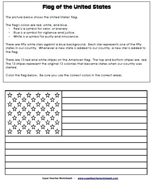 The American Flag And Eagle Worksheets 99Worksheets