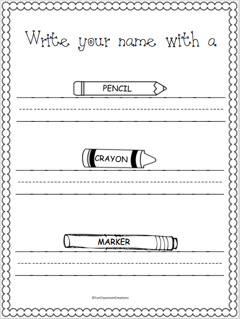 Write Your Name! Worksheets 99Worksheets