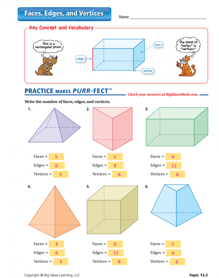 Edges And Vertices Worksheets 99worksheets