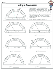 Protractor Practice Worksheet