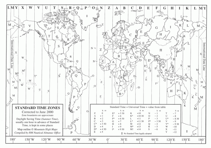 Time Zone Map Worksheets 99Worksheets