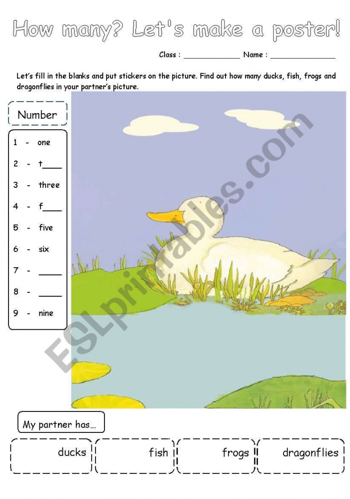 Cut And Paste Counting Ducks Worksheets 99Worksheets