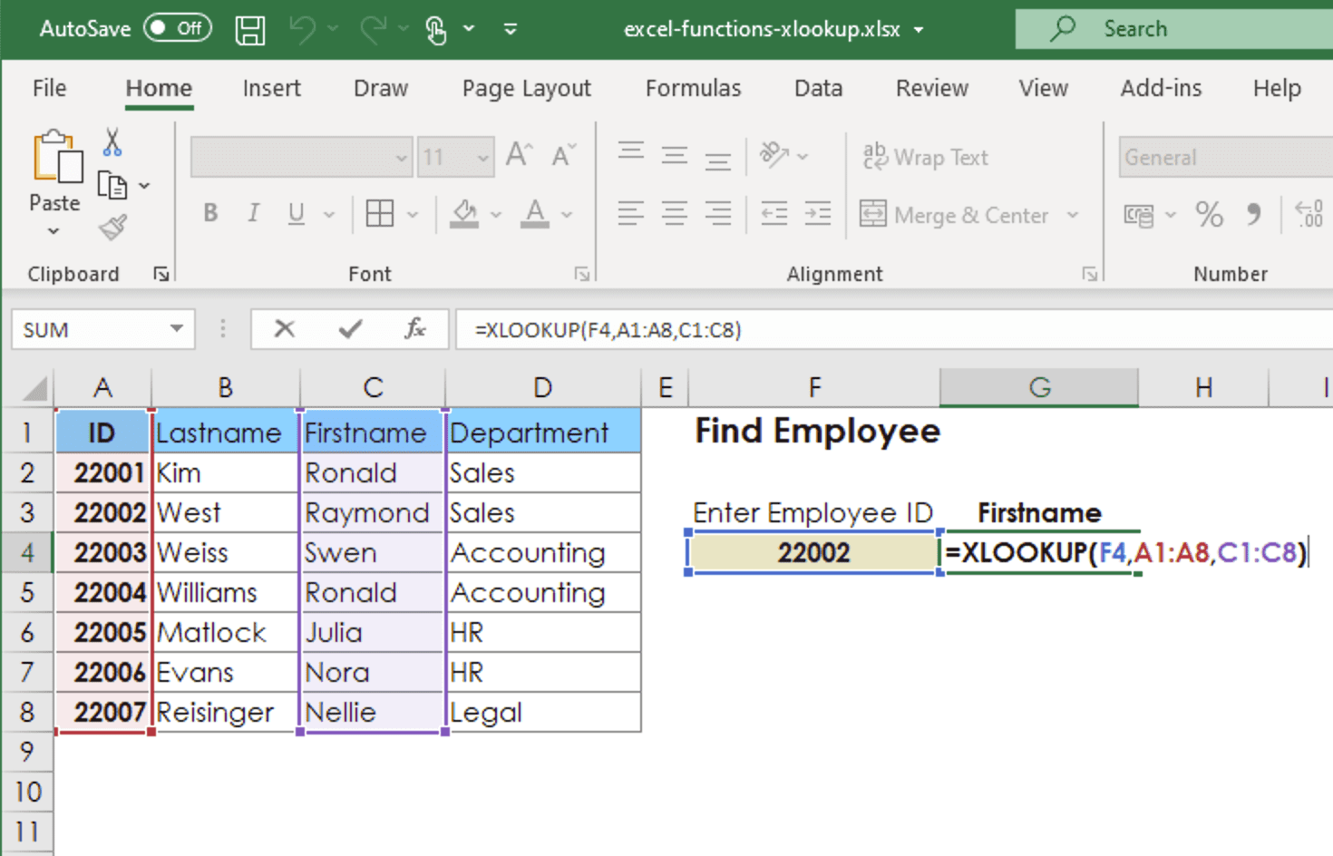 ฟังก์ชัน XLOOKUP ใน Excel พร้อมตัวอย่างการใช้งาน 9Expert Training