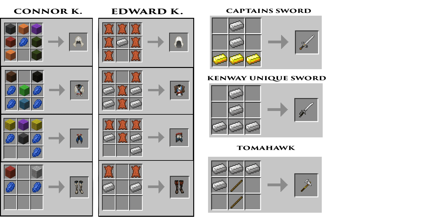 MineCreed Mod 1.10.2/1.8.9 An Epic Assassin)