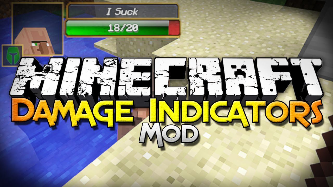Damage Indicators Mod 1.12.2/1.7.10 (Health Bars for Mobs