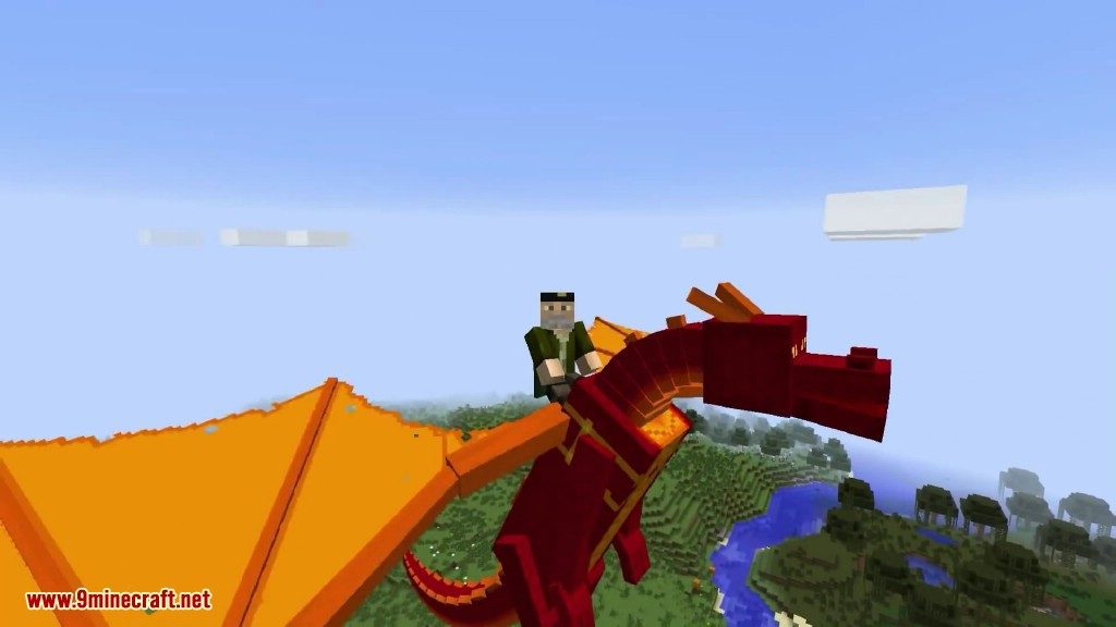 Dragon Mounts Mod 1.10.2/1.7.10 (Ride, Tame Dragons)