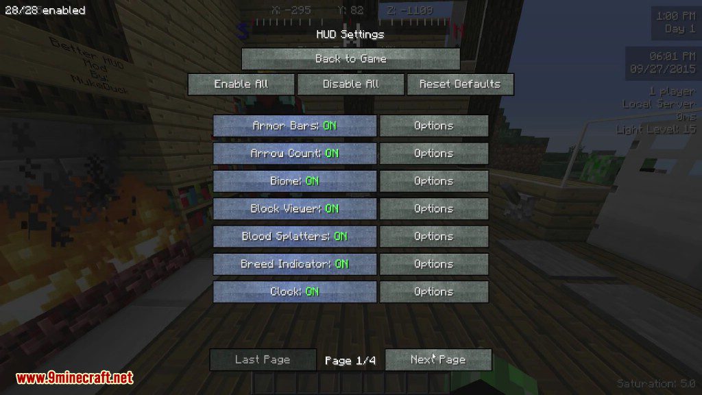 Better HUD Mod 1.12.2/1.10.2 (New Hud Elements)