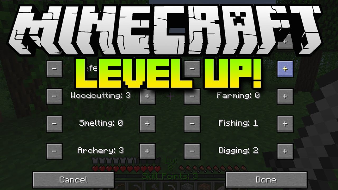 Level Up Mod 1.12.2/1.11.2 (Class and Skills System)