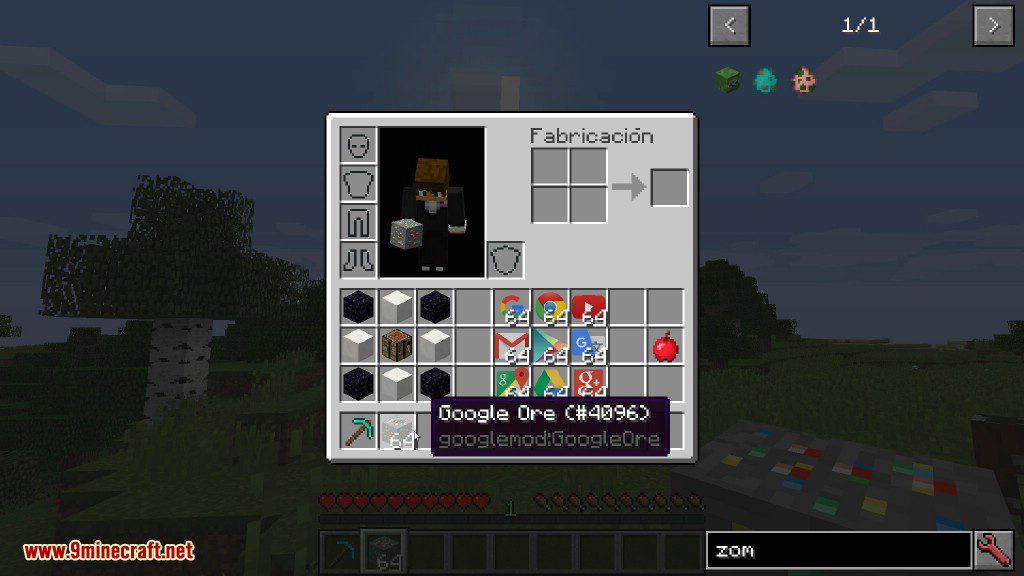Google Mod 1.10.2 (Google's Logos in Minecraft)