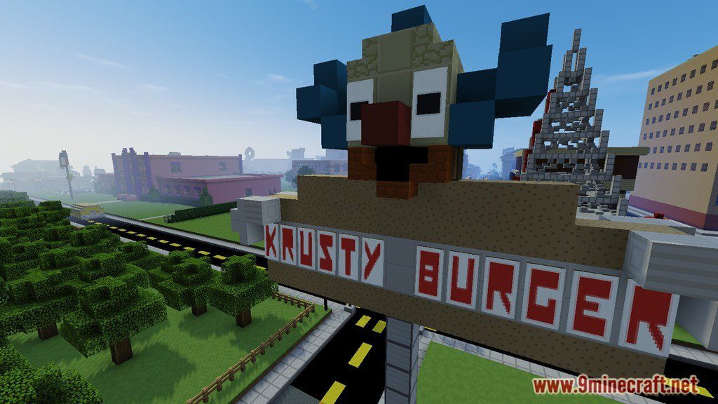 Simpsons Springfield Map 1.12.2/1.12 for Minecraft