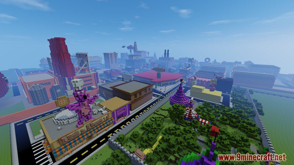 Simpsons Springfield Map 1.12.2/1.12 for Minecraft