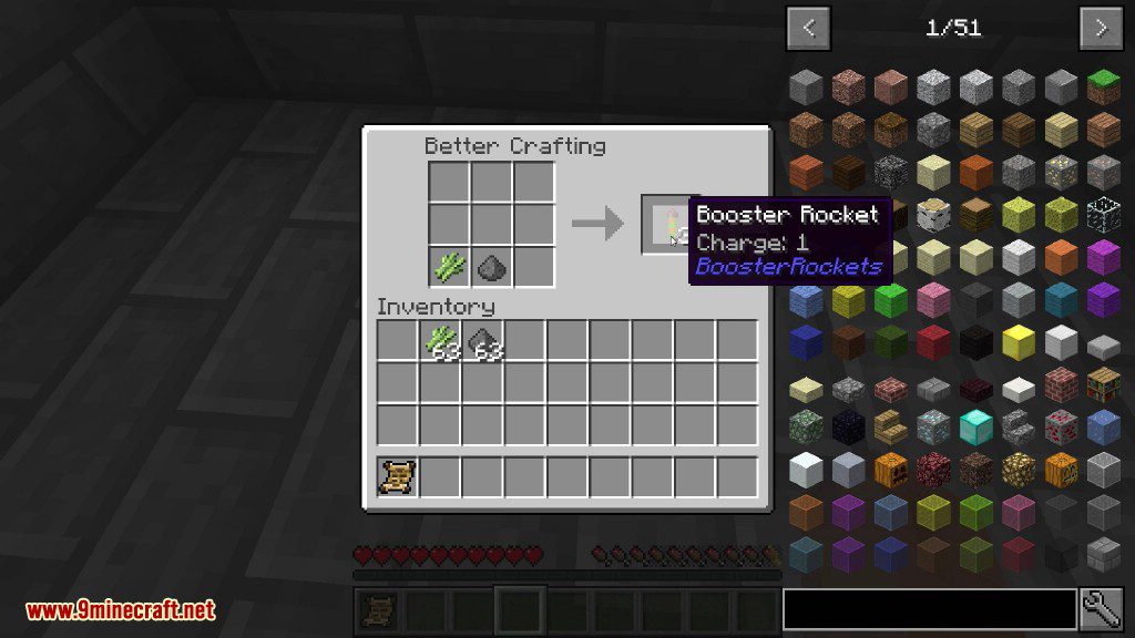 Booster Rockets Mod 1.12.2/1.11.2 (Elytra Firework Boosters)
