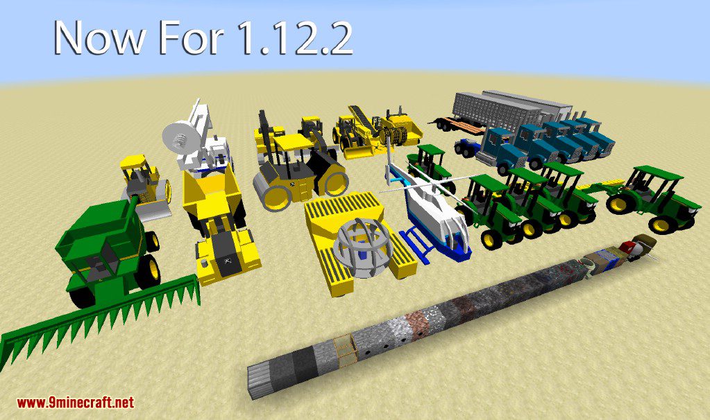 Heavy Machinery Mod 1.12.2/1.8.9 (Realistic Tonka Trucks)