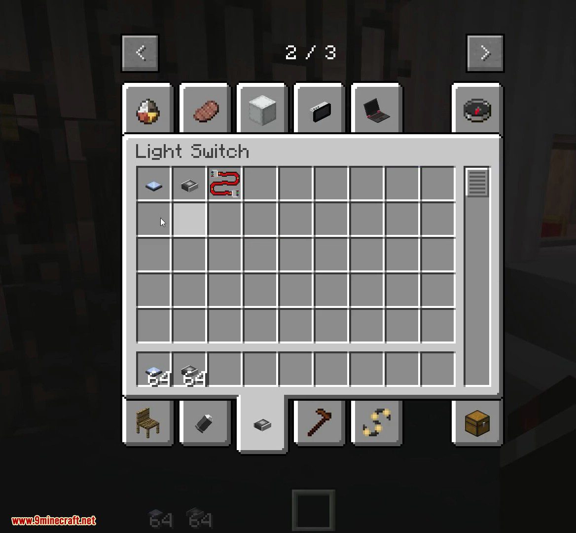 Light Switch Mod 1.12.2 (Smart Electricity in Your House)