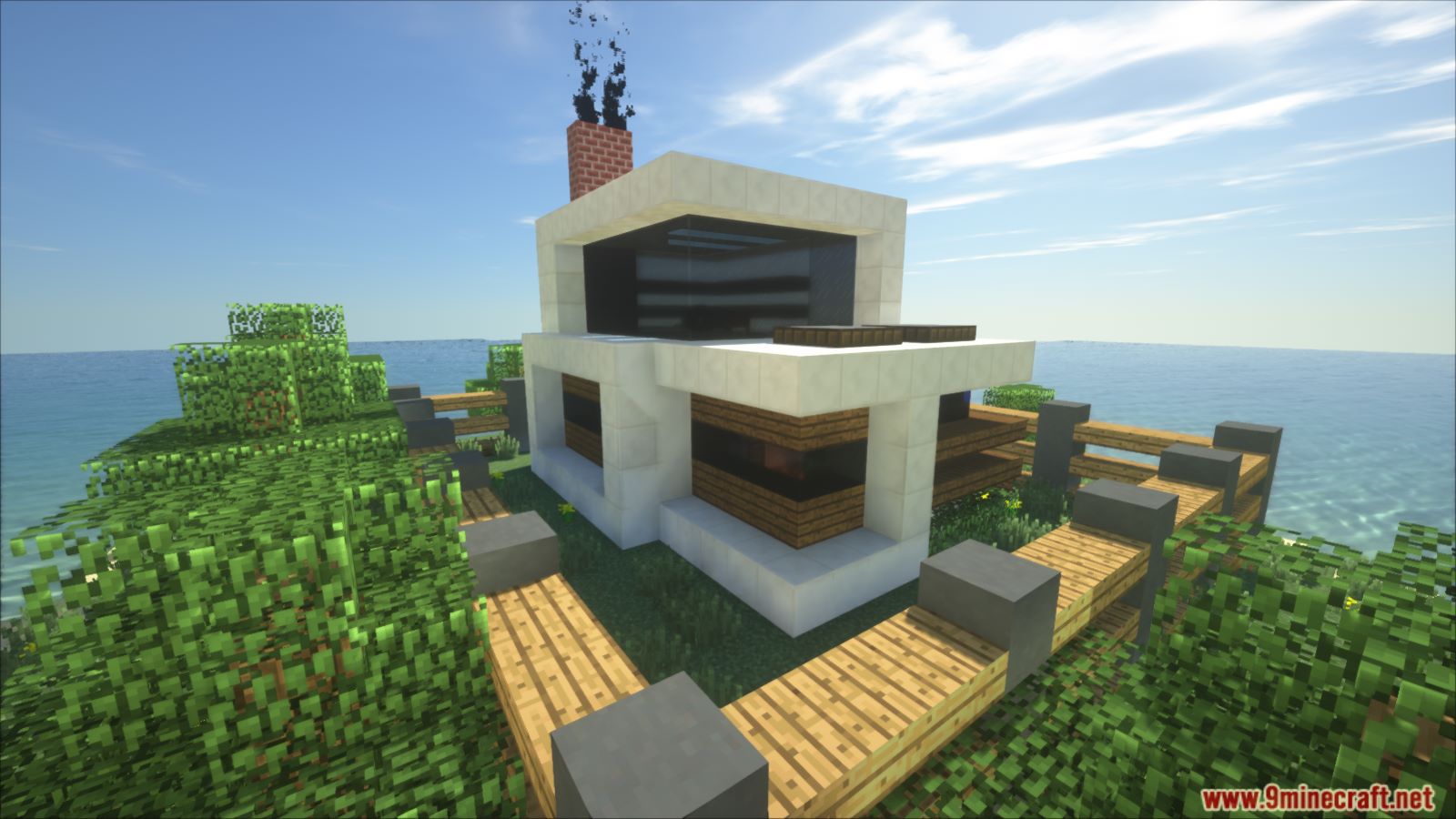 Animated Self Building Redstone House Map 1.10.2 For Minecraft - 9Minecraft.net