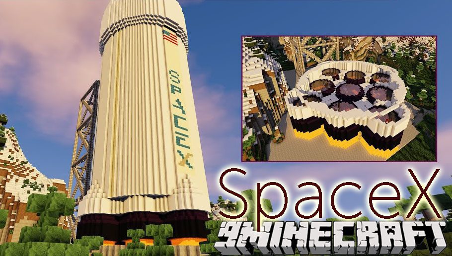SpaceX Mod 1.12.2/1.11.2 (Falcon 9 in Minecraft)