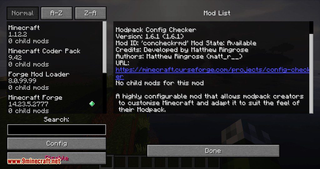 Configuration Mods Minecraft CurseForge