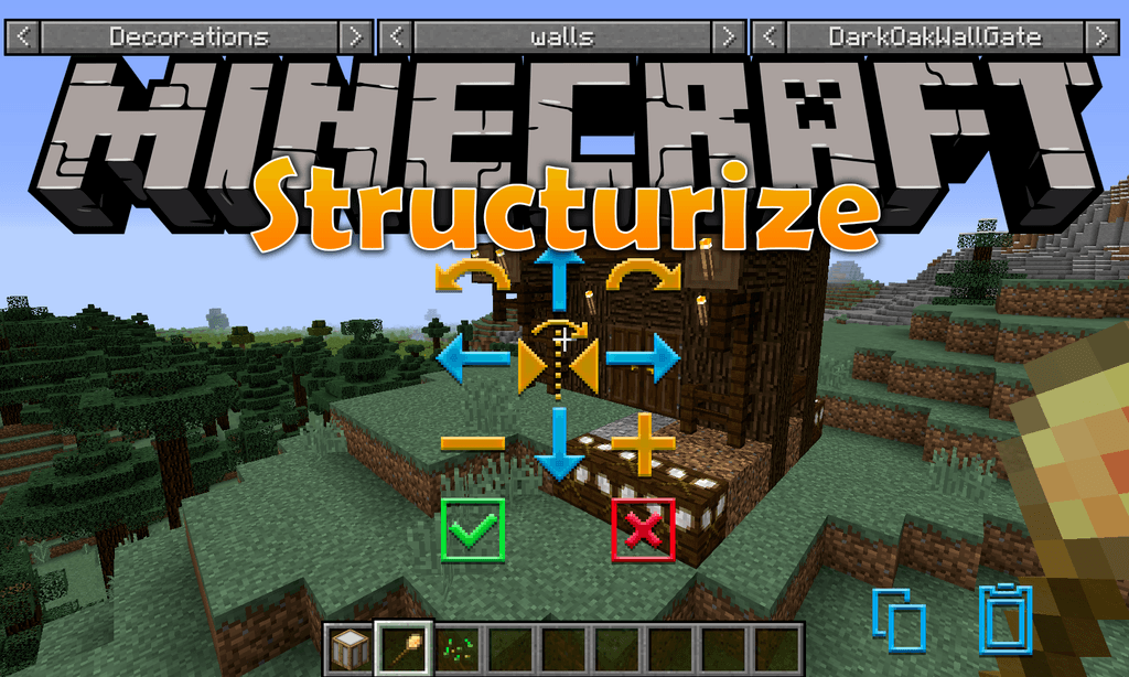 Structurize Mod 1.12.2 (Easy Way To Build Your Own City