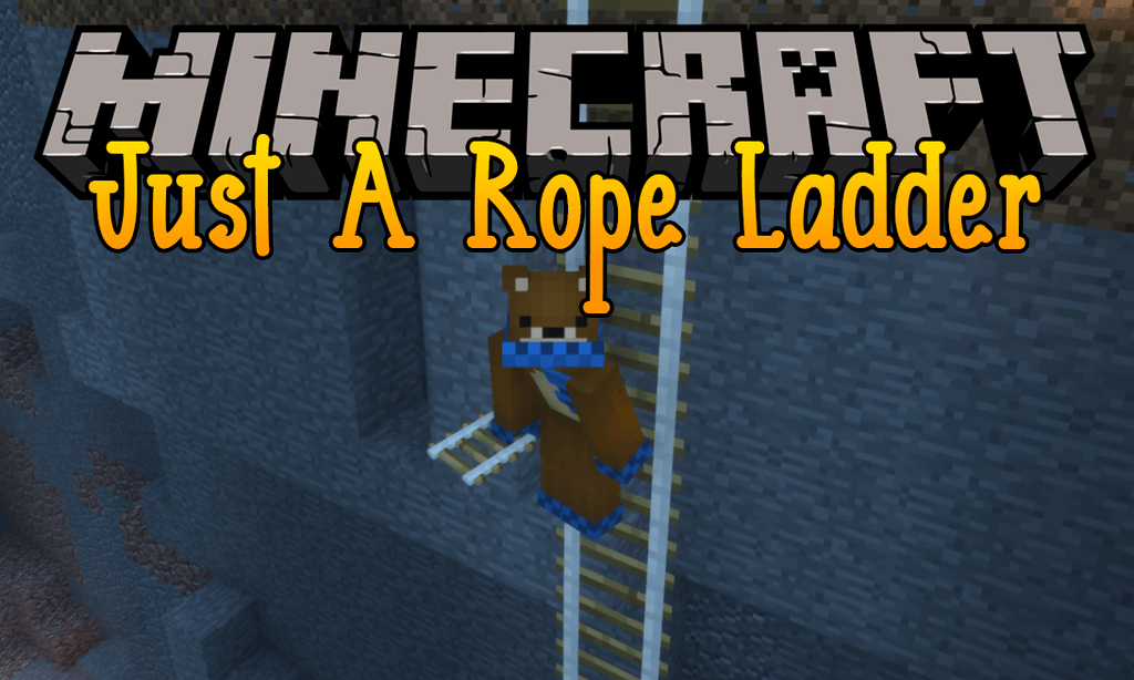 Just A Rope Ladder Mod 1.12.2 (Simple & Convenient Ladder)