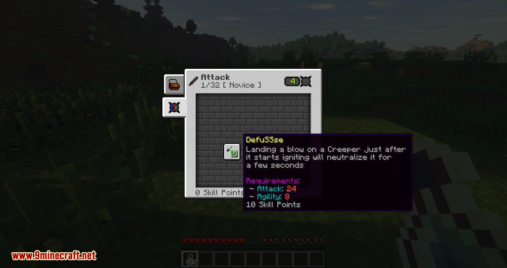 Reskillable Mod 1.12.2 (Skills, Abilities, and Level Locks
