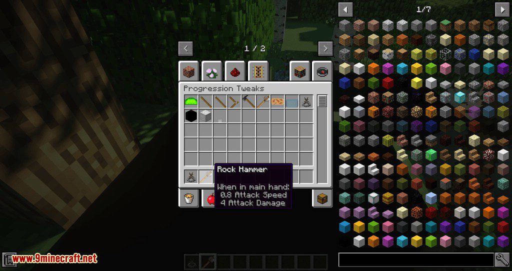 Progression Tweaks Mod 1.12.2 (Early Game Items and Fun)