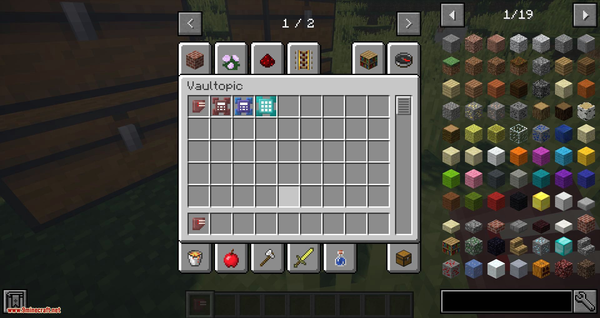 Vaultopic Mod 1.12.2 (Best Early Game Inventory Management Tool)