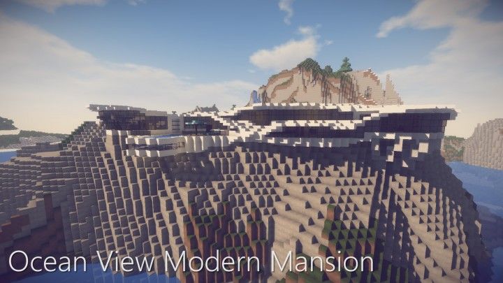 Ocean View Modern Mansion Map 1.14.4 For Minecraft - 9Minecraft.net