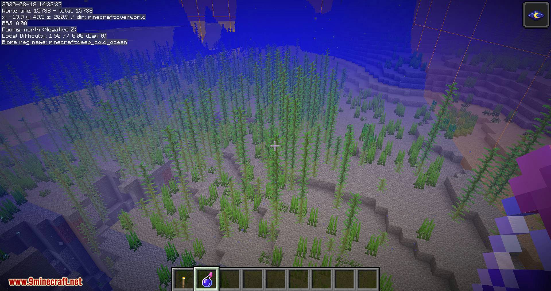MiniHUD Mod 1.17.1/1.16.5 ("Mini F3" HUD)