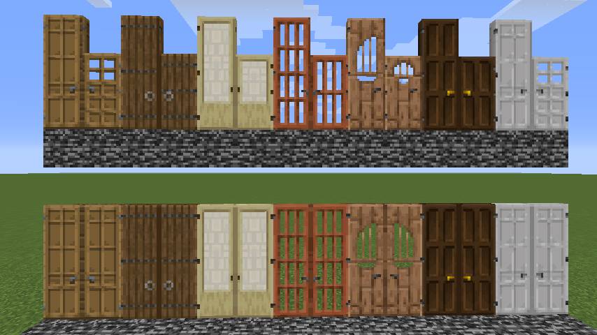 Dramatic Doors Mod 1.16.3/1.15.2 (Modern Era of Doors)