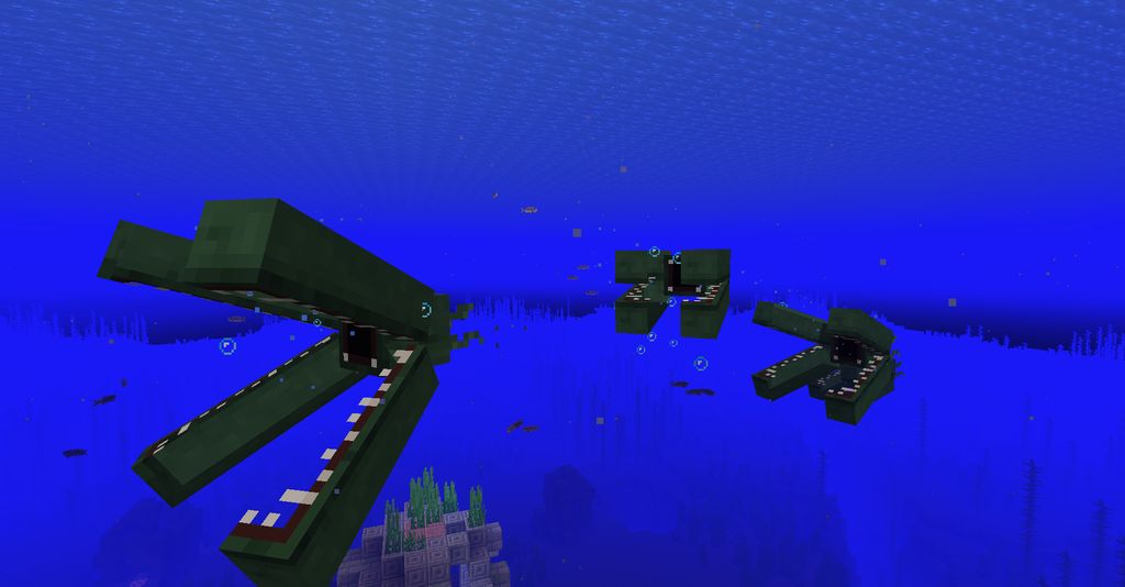 Ocean Depths Monster Mod 1.16.5/1.16.1 (Deep Sea Monster)