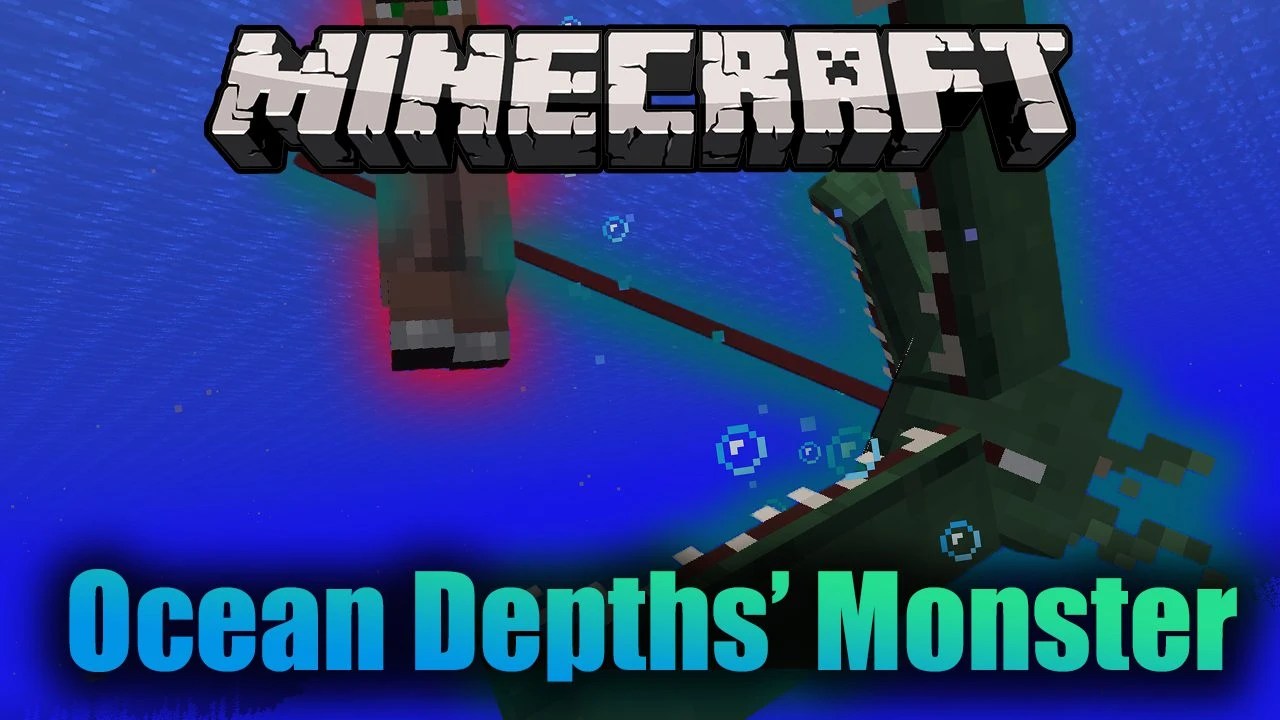 Ocean Depths Monster Mod 1.16.5/1.16.1 (Deep Sea Monster)