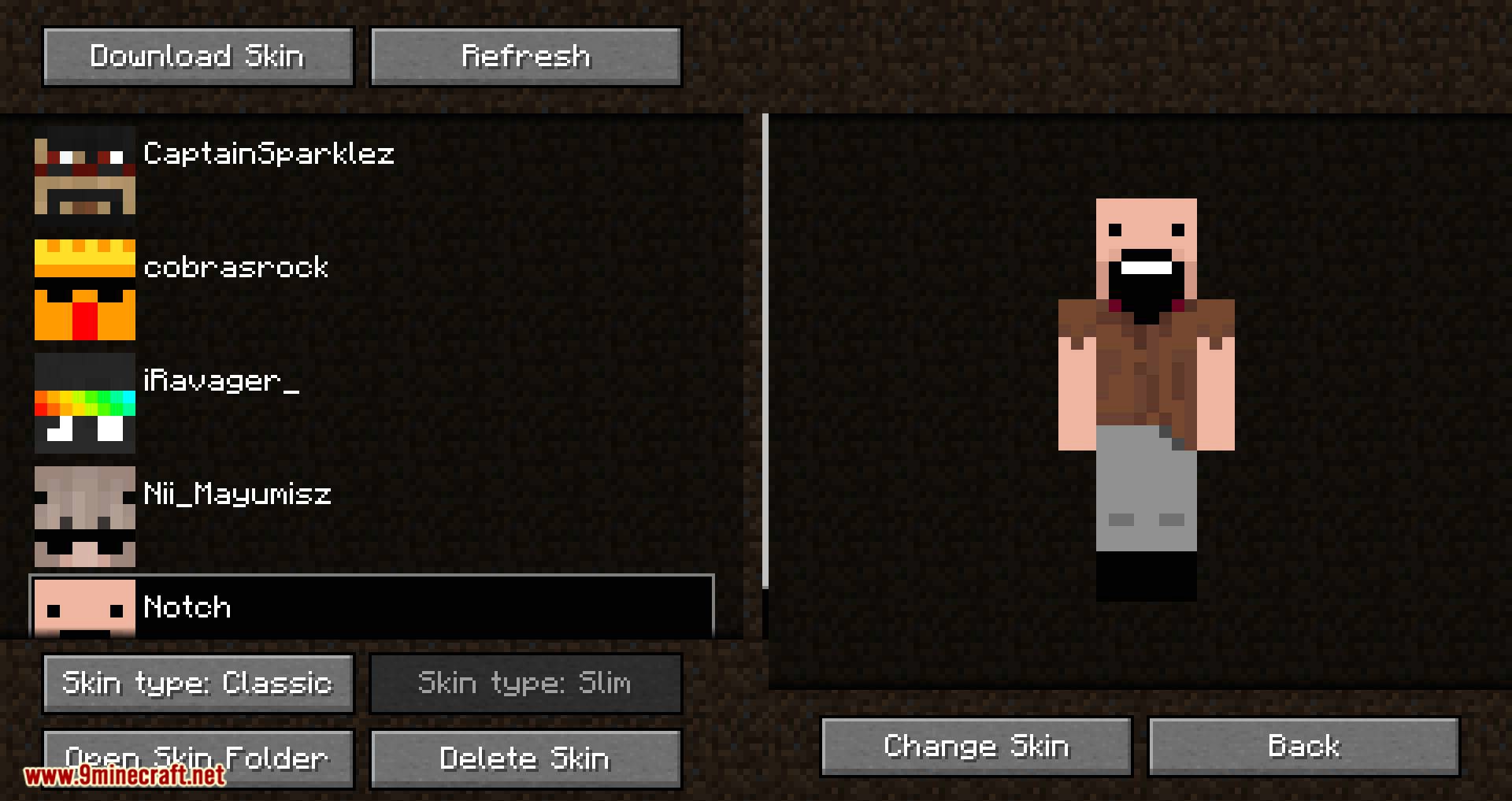 Skin Swapper Mod 1.17/1.16.5 (Quickly Change Skin)
