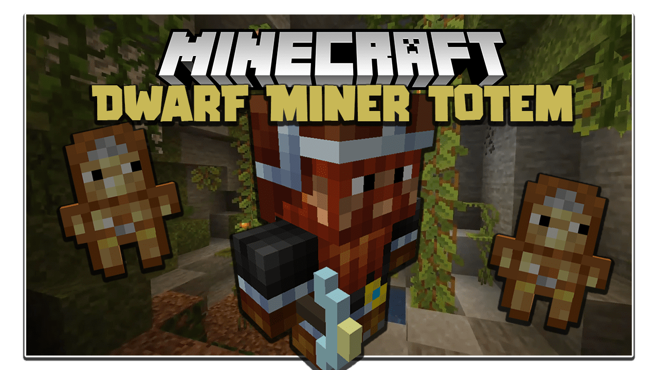 Dwarf Miner Totem Mod 1.16.4 (Worker, Mining)