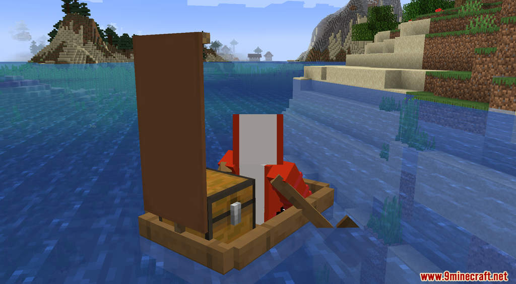 Boat Upgrades Data Pack (1.18.2, 1.17.1) Boat with Chest