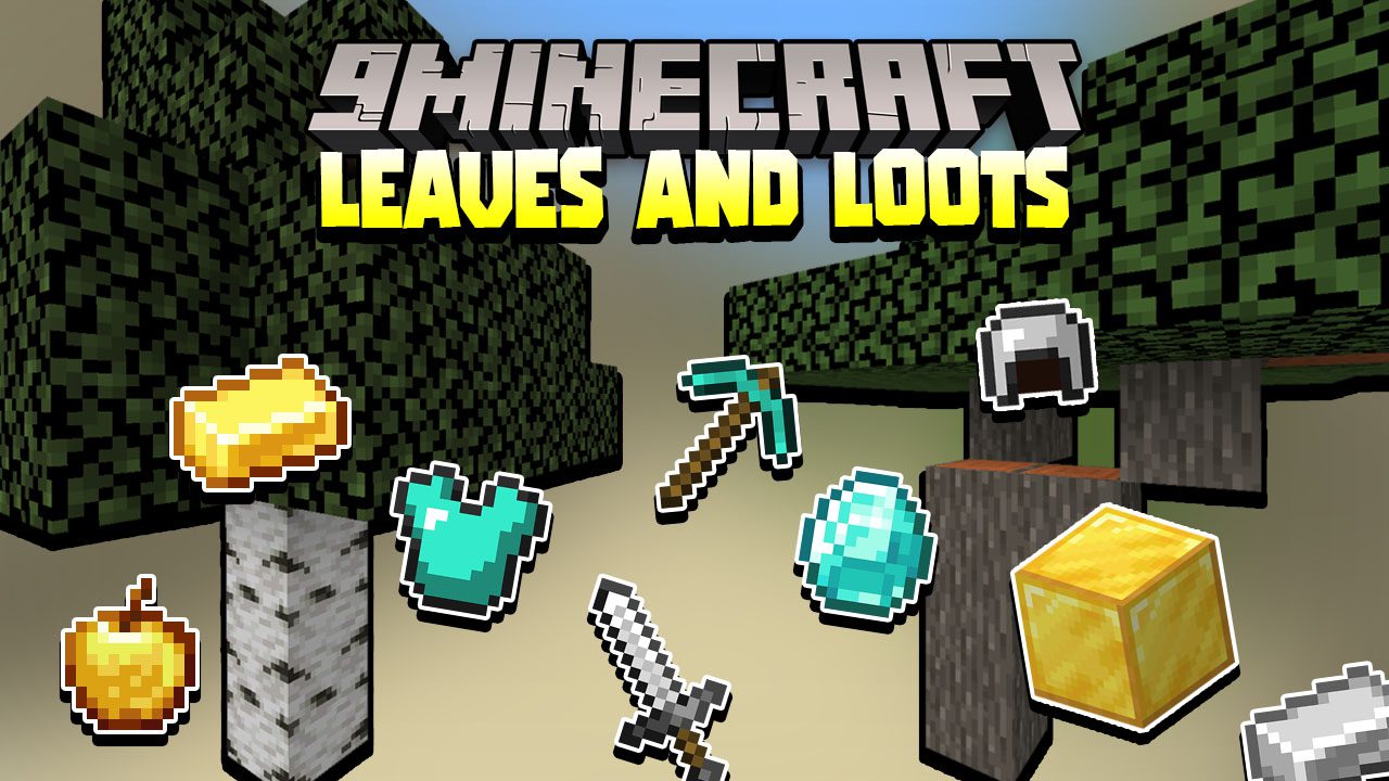 Minecraft But Leaves Are OP Data Pack 1.17.1/1.16.5 (OP Loots from