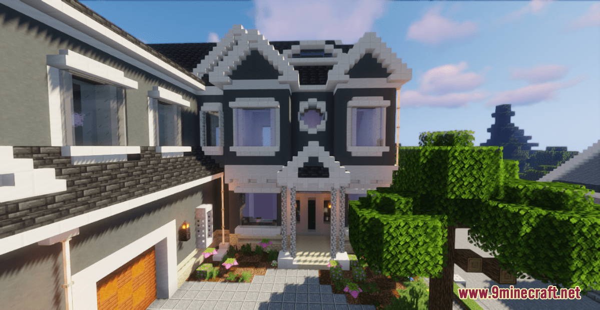 Large Suburban House Map 1.17.1 For Minecraft - 9Minecraft.net